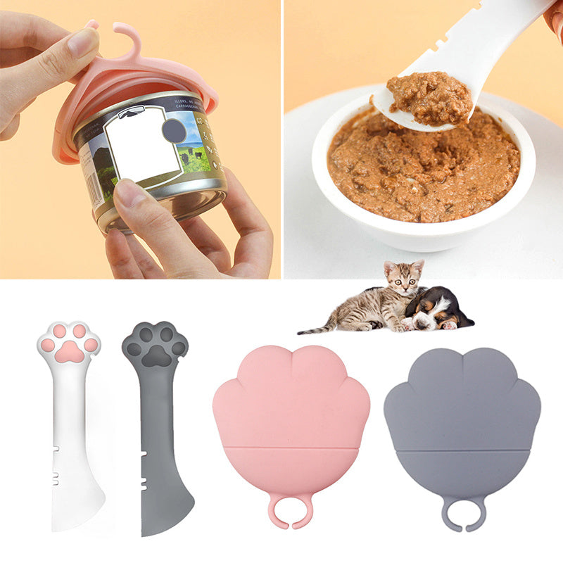 All-in-One Pet Food Spoon & Can Opener for Dogs & Cats