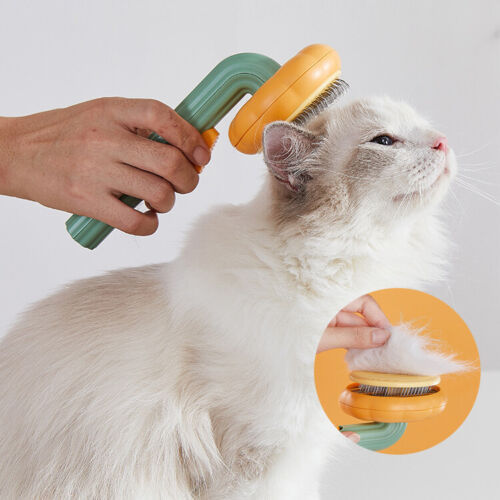 Pumpkin Slicker Brush for Dogs, Cats – Easy Grooming Tool