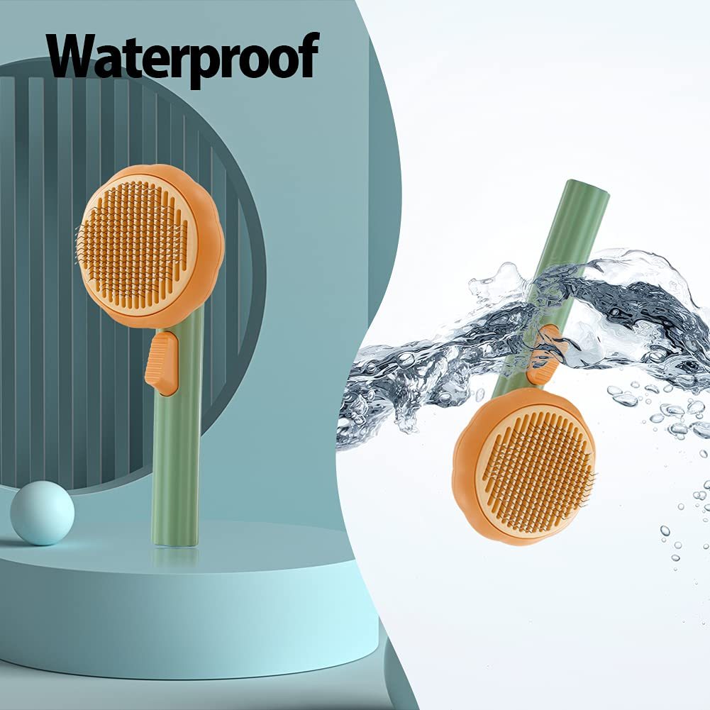 Pumpkin Slicker Brush for Dogs, Cats – Easy Grooming Tool