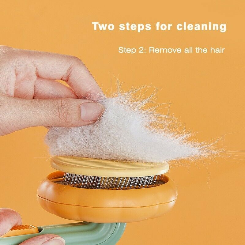 Pumpkin Slicker Brush for Dogs, Cats – Easy Grooming Tool
